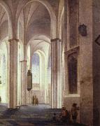 Pieter Saenredam the lnterior of the buurkerk at utrecht France oil painting artist